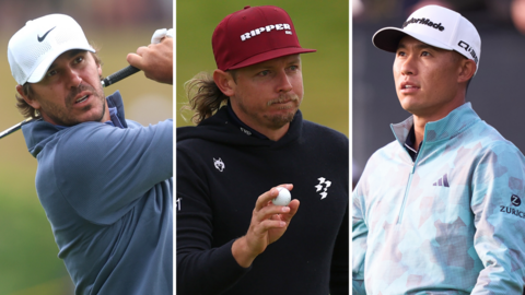 Brooks Koepka, Cameron Smith and Collin Morikawa