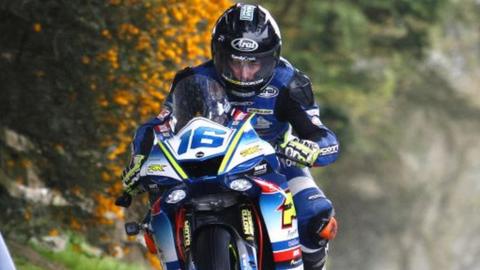 Mike Browne took one of his two wins in the Supersport class