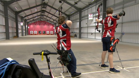 Indoor archery range