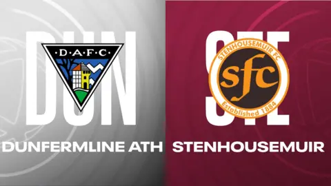 Dunfermline Athletic and Stenhousemuir badges