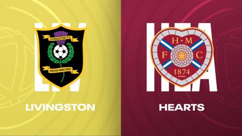 Livingston and Hearts badges