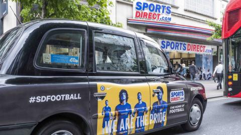 Exterior of Sports Direct, Oxford Street