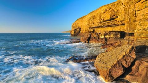 Cliffs on Jurassic coast, Dorset