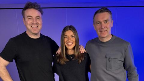 Emma O'Byrne with Thomas Niblock and Oisin McConville