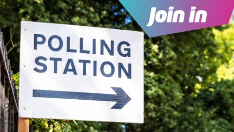 polling station sign