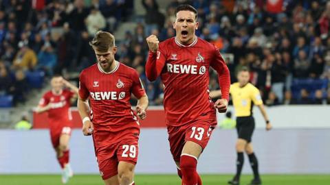  Said El Mala of 1.FC Koln celebrates scoring his team's first goal