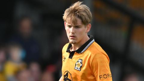Dom Ballard playing for Cambridge United