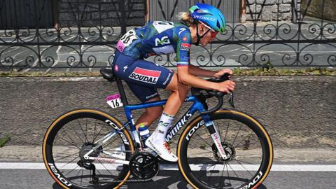 Urska Zigart rides during the opening stage of the Tour de Suisse Femmes
