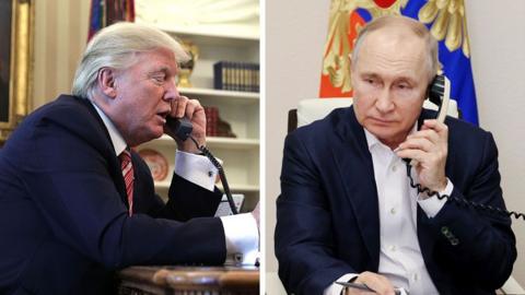 Trump and Putin both on phones