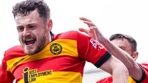 Partick Thistle celebrate