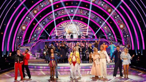 The remaining 2024 Strictly contestants and dance partners on the dancefloor