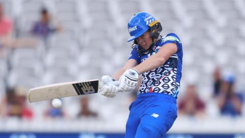 Sophie Devine batting for London Spirit