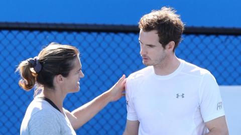 Amelie Mauresmo and Andy Murray