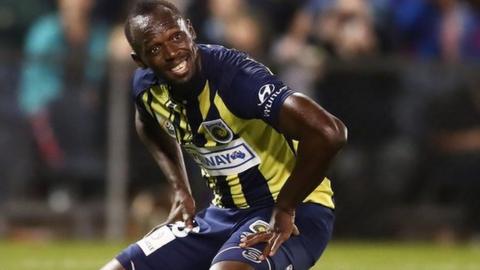 Usain Bolt on trial at Australian side Central Coast Mariners