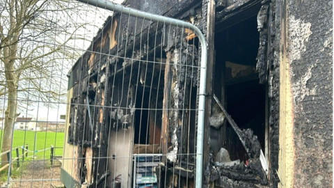 Fire damage at the Forest Community Centre