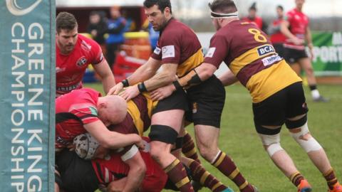 Ampthill have not played since they lost 30-13 at home to Cornish Pirates on 14 March