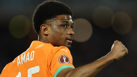 Amad Diallo celebrates