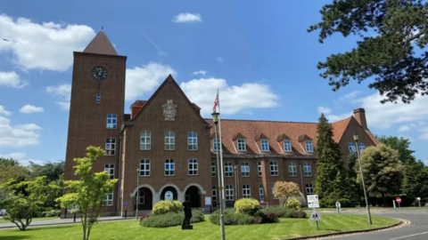 An image of Spelthorne Borough Council's head office in Staines, Surrey. 