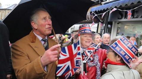 The Prince of Wales meets local residents, business owners and participants in the Clitheroe Food Festival