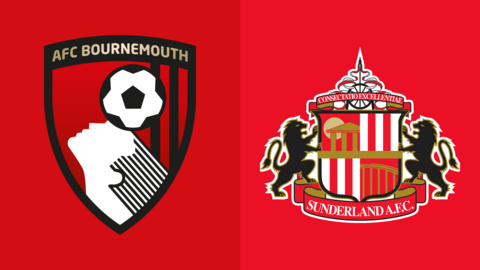 Bournemouth and Sunderland club badges