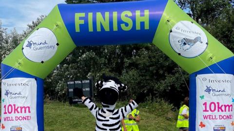 Finish line at previous race