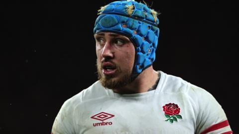 Jack Nowell in action for England