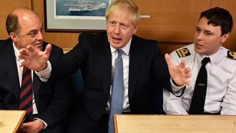 Boris Johnson at Faslane