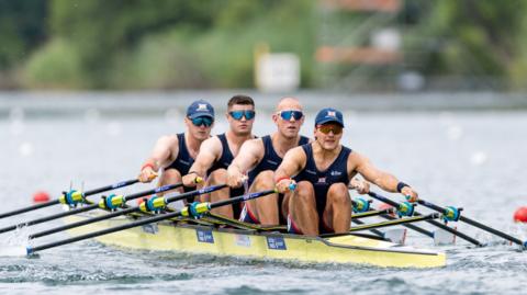 edol Dafydd, Callum Dixon, Matthew Haywood and Rory Harris of Great Britain