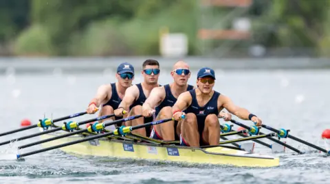 edol Dafydd, Callum Dixon, Matthew Haywood and Rory Harris of Great Britain