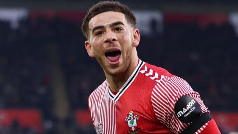 Che Adams scores his eighth goal of the season for Southampton