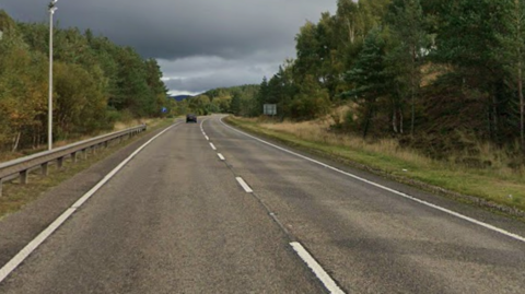 The A9 near Crubenmore in the Highlands