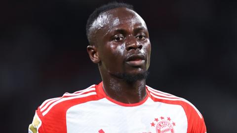 Sadio Mane during Bayern Munich's Champions League quarter-final second leg against Manchester City in 2023