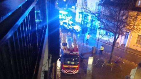 Emergency services at the scene