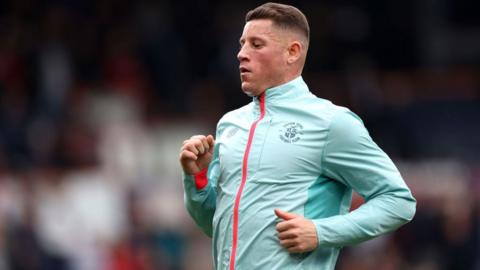 Ross Barkley during the pre-match warm-up