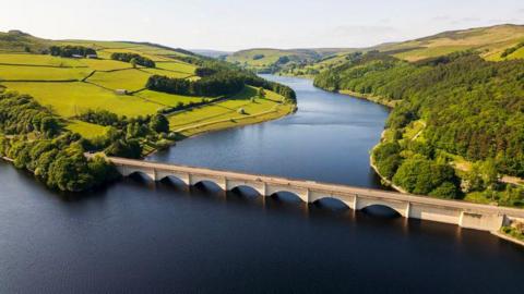 Ladybower Reservoir.