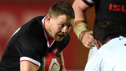 James Davies takes on Georgia for Wales