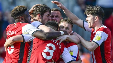 Exeter City celebrate