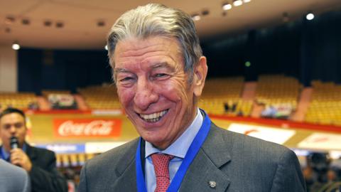 Former Italian cyclist Felice Gimondi