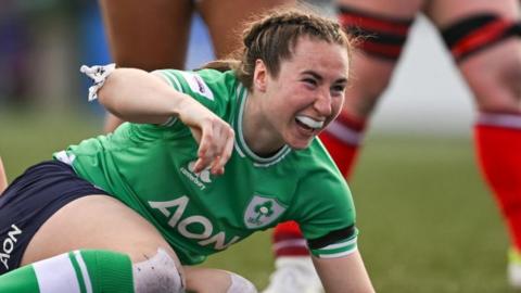 Eve Higgins touched down for a first-half try