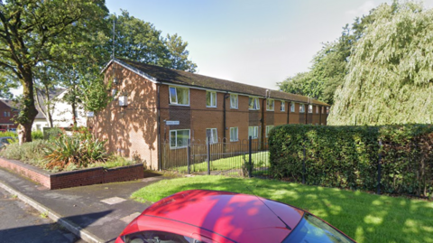 A street view picture of Furness Square. It is a line of terraced houses off street