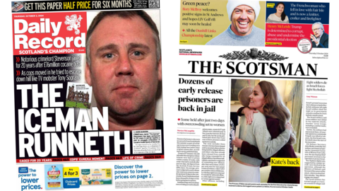 The Daily Reocrd and the Scotsman