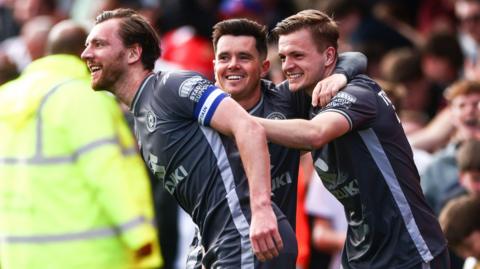 Alex Gilbey scores for MK Dons