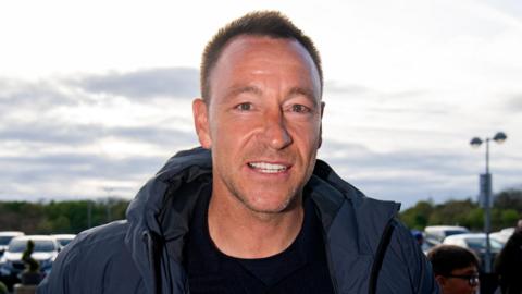 John Terry at Colchester before their game with Oldham