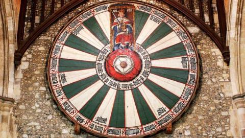 King Arthur's Round Table in Winchester Great Hall