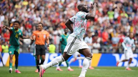 Lukaku celebrates