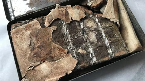 The 121-year-old chocolate bar discovered at Oxburgh Hall