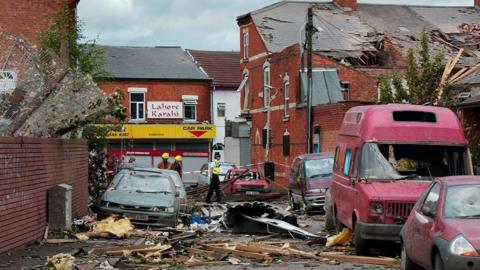 Damage to homes, businesses and cars