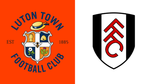 Luton and Fulham badges
