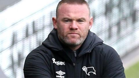 Derby County manager Wayne Rooney