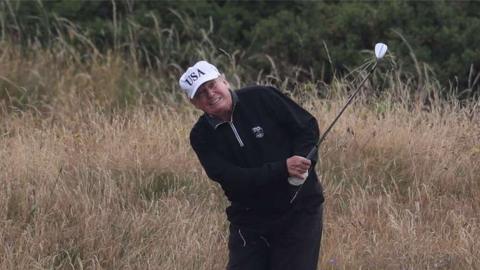 Donald Trump at Turnberry